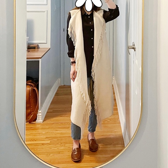 Club Monaco Haldys Fringe Vest - Picture 1 of 8